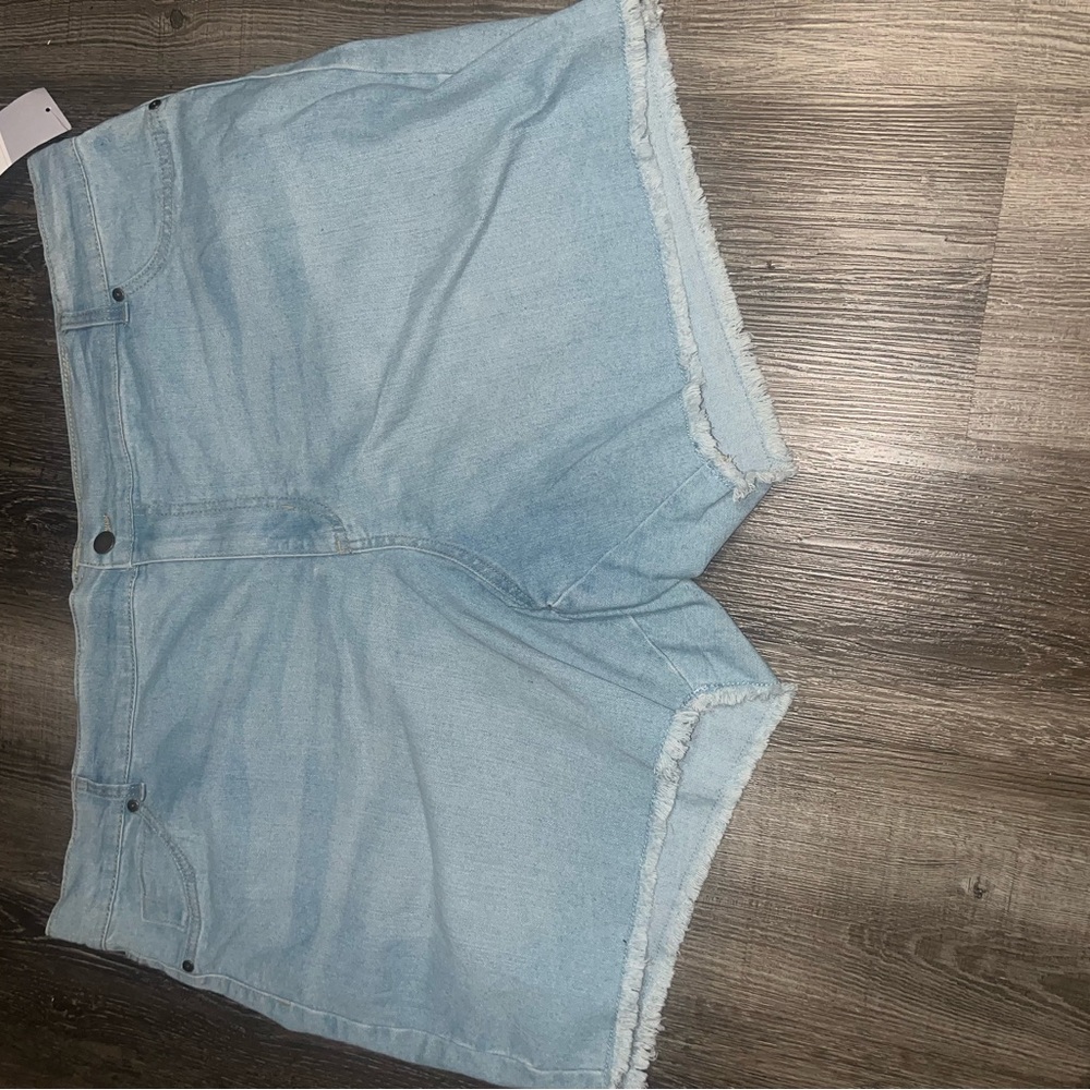 Light Blue Denim Women's Shorts